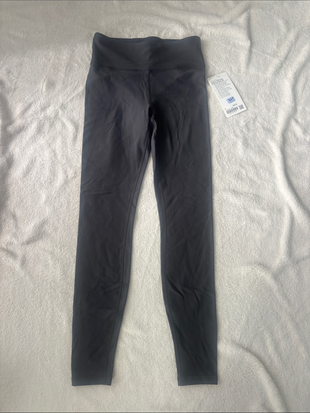lululemon athletica Fleece HR Running Leggings 28” - Size 6, Graphite Grey